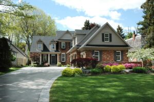 Pretty 2 story brick home